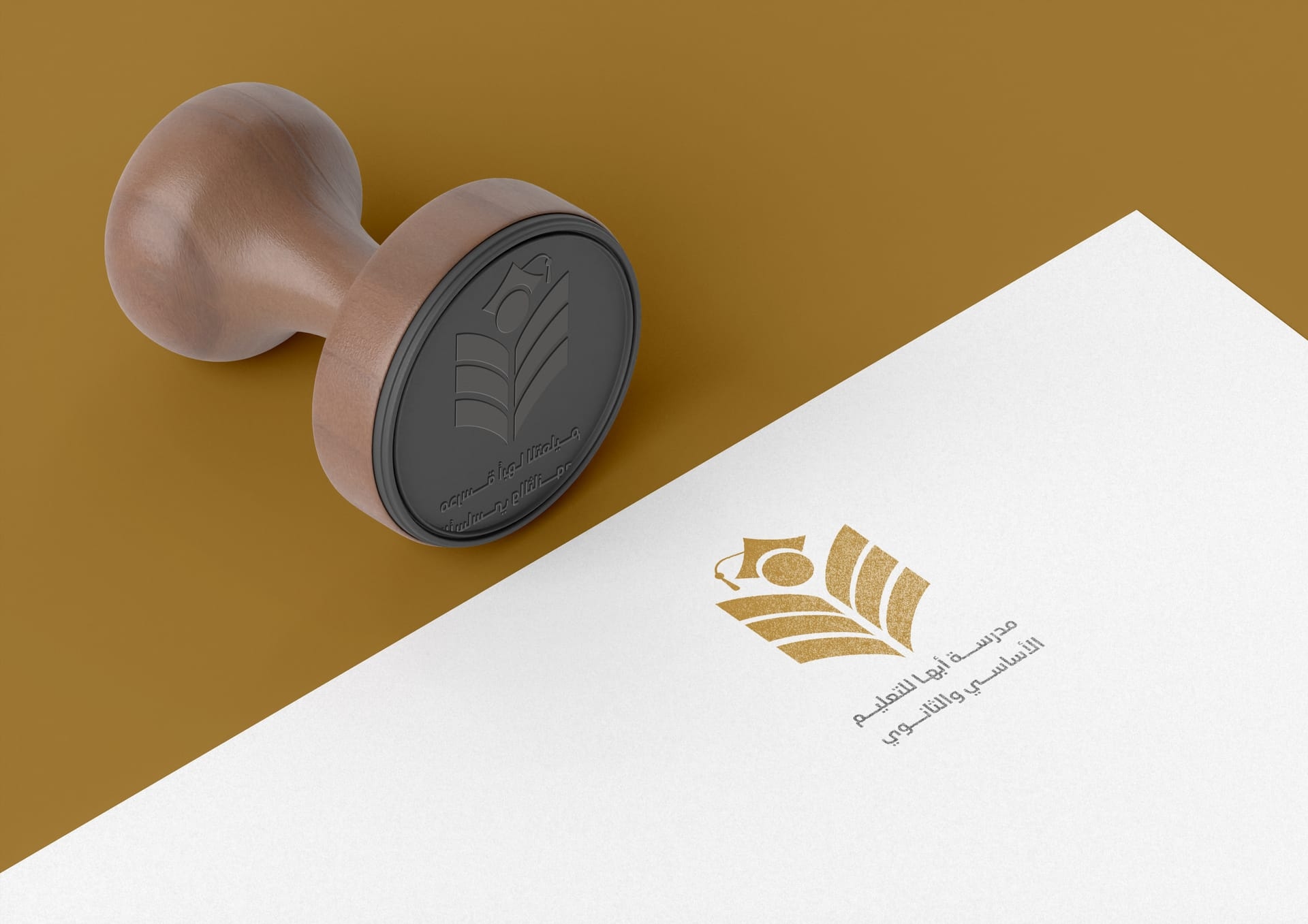 ابتكار وتصميم شعار مدرسة أبها للتعليم الأساسي والثانوي (Abha School Logo & Identity) - لوحة 6