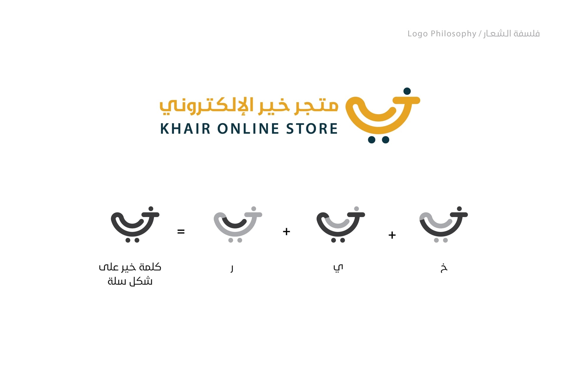 ابتكار وتصميم شعار وهوية متجر خير الإلكتروني (Khair E-Store Logo & Identity) - لوحة 8